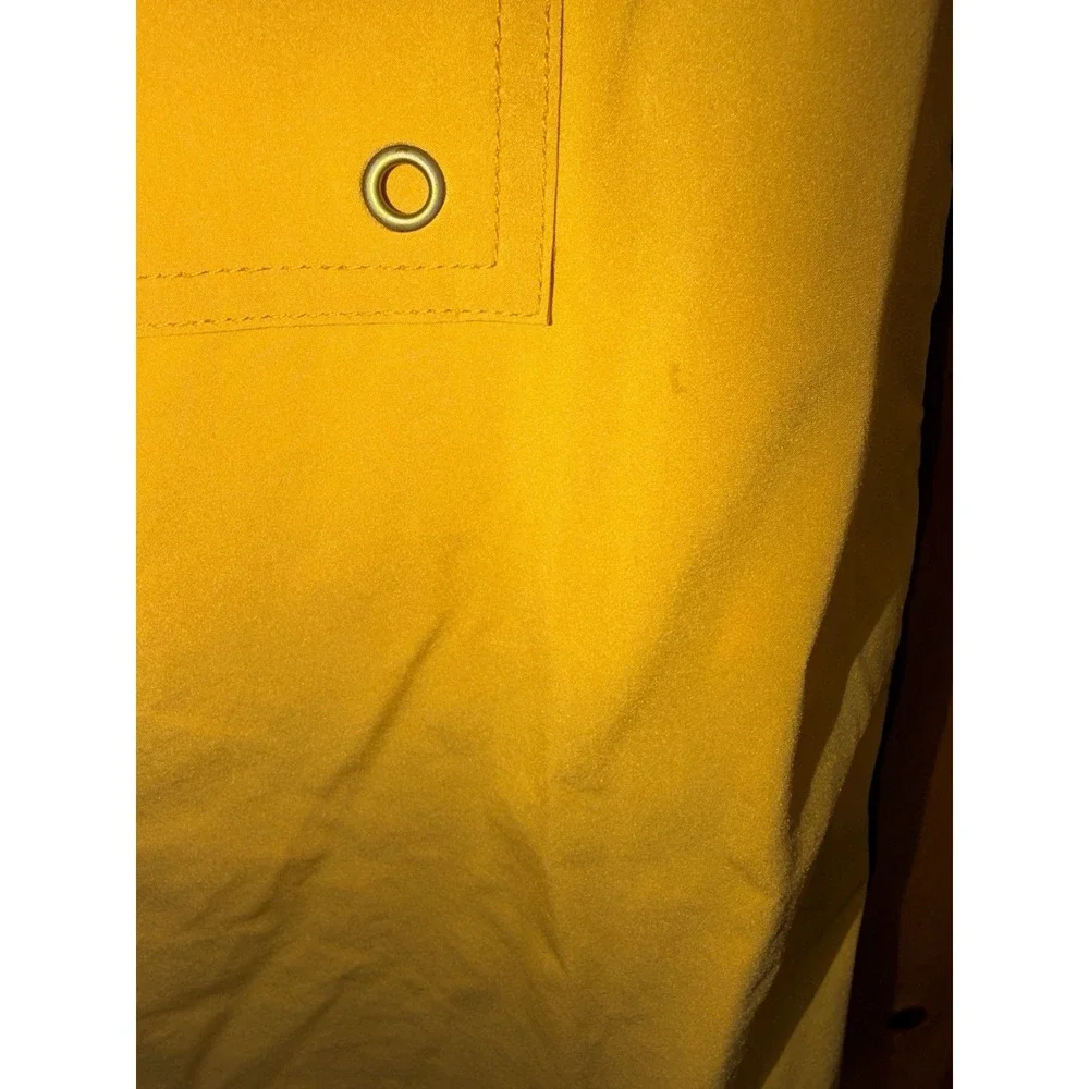 James Perse Board Shorts Men's 38 Yellow Gray Yosemite Swim Trunks Quick Dry